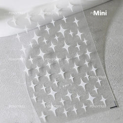 Hollow Out Black Gold Star Starburst Round Dot Night-time Tiny Spot Self Adhesive Nail Art Stickers Manicure Decals Wholesale (ONLINE ORDER ONLY)
