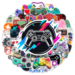 10/30/50PCS Cool Vintage Joystick Gamepad Stickers DIY Skateboard Laptop Notebook Phone Car Bike PVC Waterproof Sticker Kids Toy (Online Order Only)