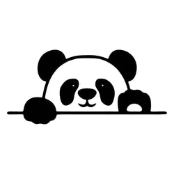 Panda Car Stickers Vinyl  Creative Decal Cute Occlusion Scratch Refrigerator Air Conditioner Car Accessories (ONLINE ORDER ONLY)