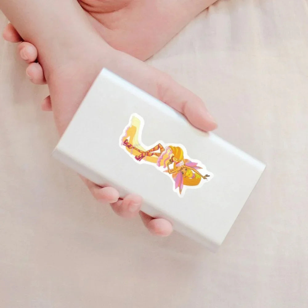 10/50Pcs Fairy Stickers for Scrapbook Transparent Flower Fairy Patch for Scrapbooking Hand Ledger Phone Case Laptop Diary DIY (ONLINE ORDER ONLY)