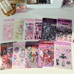 Korean ins Devil Angel Girl Stickers Diary Scrapbooking DIY Album Decoration Sticker Aesthetic Personalized Kawaii Stationery (ONLINE ORDER ONLY)