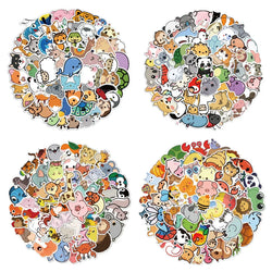 50pcs Cute Animal Stickers Waterproof Laptop Phone Case Guitar Skateboard Notebook (Online Order Only)