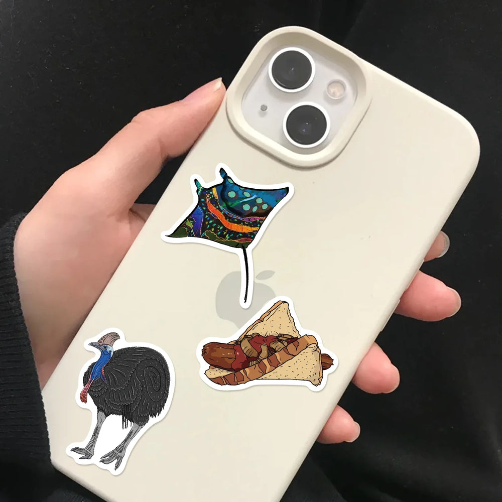 50PCS Travel City Australia Landscape Stickers Decal DIY Phone Laptop Guitar Stationery Scrapbook Skateboard Toy Sticker (ONLINE ORDER ONLY)