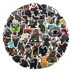 10/30/50/100PCS Tactical Teddy Stickers Cool Anima DIY Decoration Scrapbook Luggage Laptop Guitar Car Bike Cartoon Decals Toy (ONLINE ORDER ONLY)
