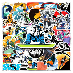 50Pcs Extreme Sport Sticker Graffiti Adventure Boys Skateboard For Case Laptop Car Bike Helmet Motocross Decal Stickers (ONLINE ORDER ONLY)