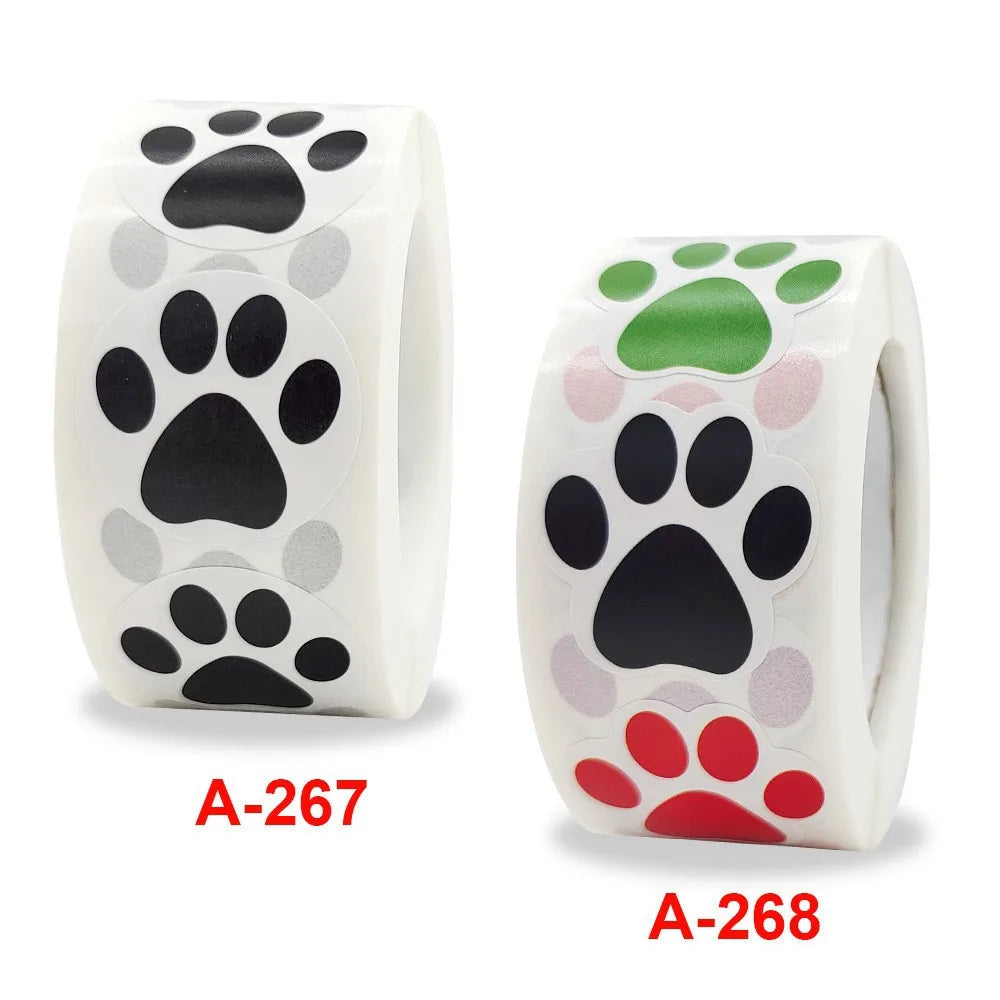 50-500PC Cute Cartoon Cat's Paw Reward Stickers for Kids School Teacher Supplies Kids Classic Toy Gift Sealing Decor Stationery (ONLINE ORDER ONLY)