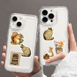 50pcs Retro Aesthetic Animals Cartoon Stickers for Travel Luggage Notebook Guitar Laptop Phone Stationery Water Bottle (ONLINE ORDER ONLY)