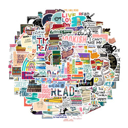 50/100PCS/SET I love reading Vinyl Decal Stickers Premium Waterproof Die Cut Matte Sticker Best Friend Gifts (Online Order Only)
