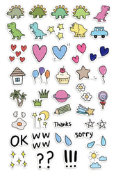 40pcs Dinosaur Sticker Cartoon Animal Educational Toys Stickers for Children DIY Laptop Scrapbooking Luggage Bicycle (ONLINE ORDER ONLY)