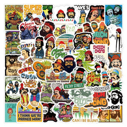 55pcs Cheech and Chong Cartoon Stickers for Laptop, Phone, Water Bottle, Suitcase, and More (ONLINE ORDER ONLY)