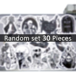 20/30/50Pieces Gothic Stickers Dreamland Witchcraft Magic Spell Skull Cthulhu for Phone Skateboard Car Motorcycle Laptop Sticker (ONLINE ORDER ONLY)