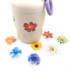 150pcs/roll Flower Stickers Laptop Guitar Skateboard Sticker Kid DIY Graffiti Waterproof Stickers Toy Stationery Stickers (ONLINE ORDER ONLY)