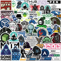 Cool Java Hacker Programming Stickers Decal Pack - Laptop, Motorcycle, Luggage, Skateboard, Car, Waterproof (Online Order Only)