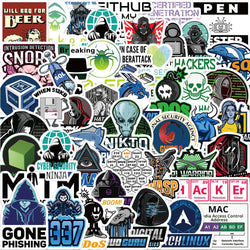 Cool Java Hacker Programming Stickers Decal Pack - Laptop, Motorcycle, Luggage, Skateboard, Car, Waterproof (Online Order Only)