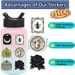 50PCS Retro Potion Label Gothic APothecary Stickers For Helmet Car Skateboard Laptop Phone Sticker DIY Graffiti Cool Decal (ONLINE ORDER ONLY)