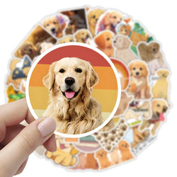 10/30/54PCS Golden Retriever Cartoon Stickers Kawaii Dog Sticker Cute Animal Toy Luggage Laptop Guitar Bike Decoration Decals (ONLINE ORDER ONLY)