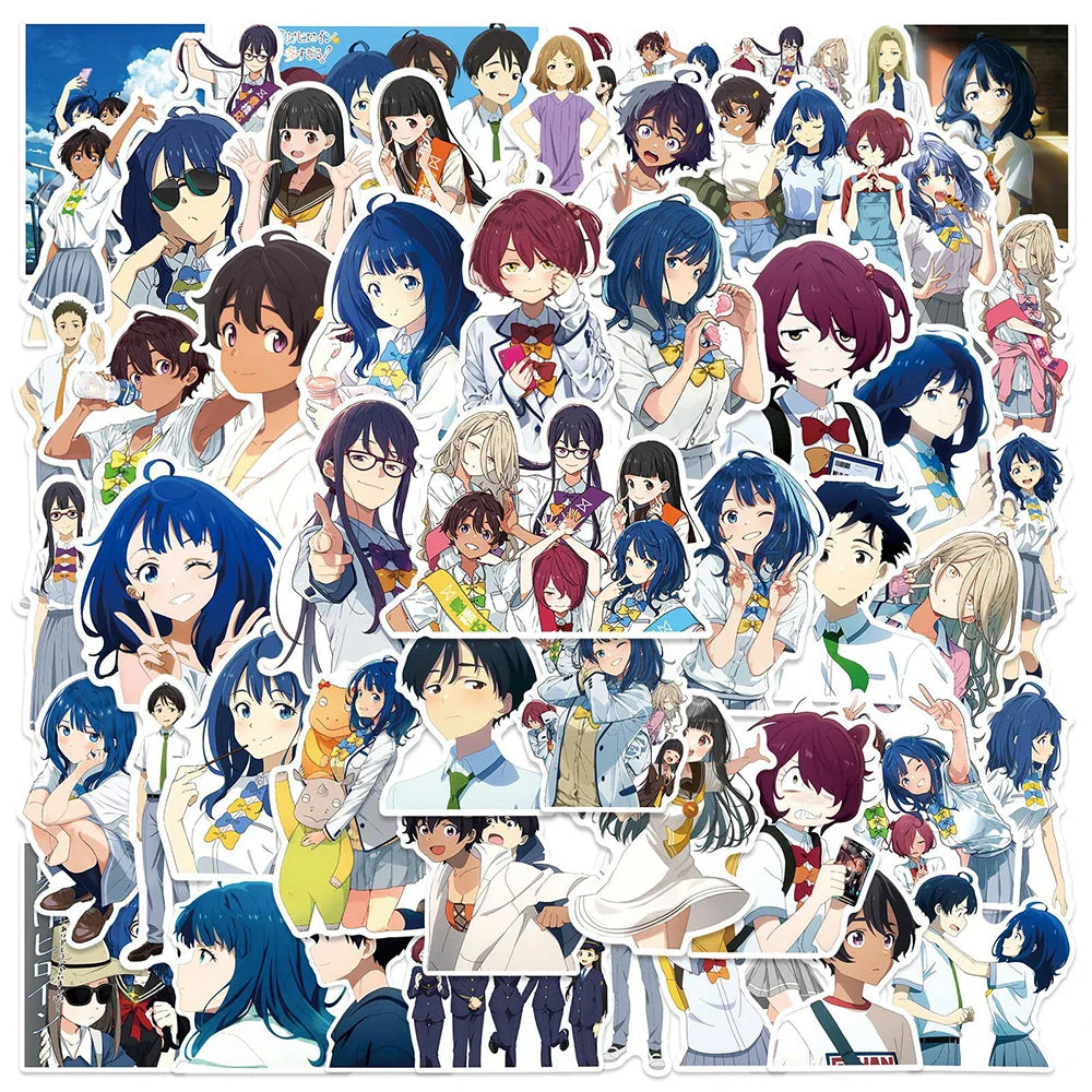 Anime Stickers 10/30/50pcs - Cool Cartoon Decals for Skateboard, Phone, Car, DIY Toys (Online Order Only)