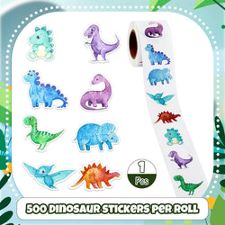 100-500pcs Dinosaur Animal Anomaly Shaped Sticker Decoration Gift Box Sticker Label Reward Stationery Sticker (ONLINE ORDER ONLY)
