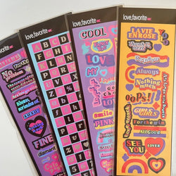 Ins Retro English Letter Material Stickers Scrapbooking DIY Album Decoration Sticker Personalized Korean Stationery (ONLINE ORDER ONLY)