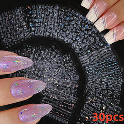 30pcs 3D Daisy Design Nail Art Sticker Set Acrylic Sanding Colorful Floral Decals Self-Adhesive Nail Art Supplies DIY Manicure * (ONLINE ORDER ONLY)