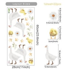 Cartoon Duck Wall Stickers for Kids Room Decor (ONLINE ORDER ONLY)