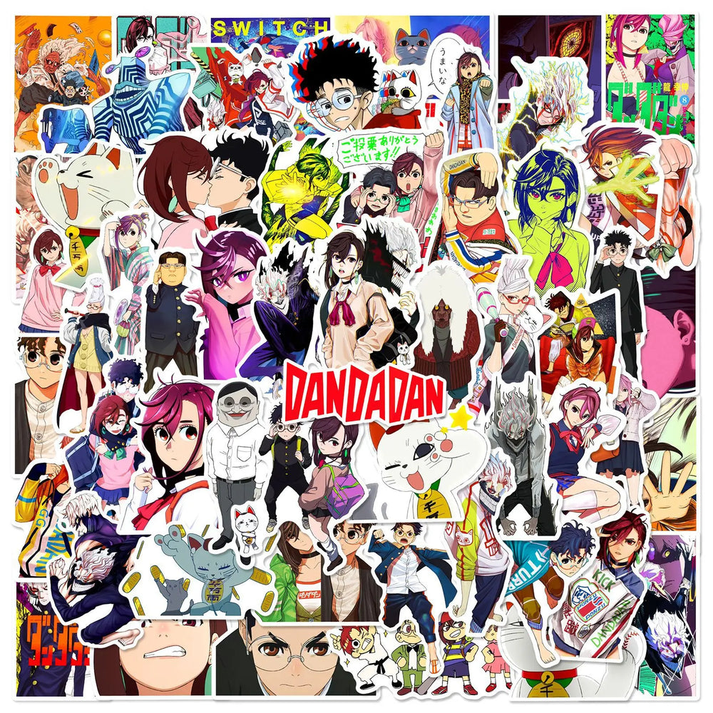 DAN DA DAN Anime Stickers PVC Waterproof Skateboard Notebook Graffiti 10/30/60PCS (Online Order Only)