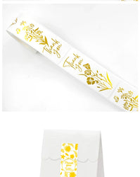 120pcs Rectangle Gold Foil Stickers Thank You For Small Business Gift Seal Labels Shipping Stickers For Decoration Envelope (ONLINE ORDER ONLY)