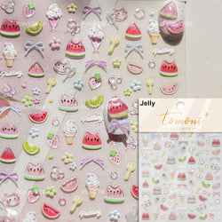 Sweet Cookies Biscuit Snack Delicious Doughnut Savoury Food Bicky Croissant Cheese Pudding Baguette Chic Nail Art Stickers Decal (ONLINE ORDER ONLY)