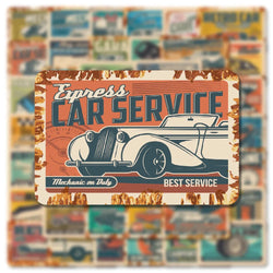 10/30/50pcs Classic Retro Modified Racing Car Motorcycle Stickers Laptop Phone Motorcycle Luggage Bike Cool Waterproof Sticker (ONLINE ORDER ONLY)