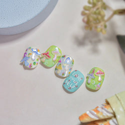 Cute Colored Mushrooms Water Bubbles Umbrella-shaped Plant Various Shapes Fungi Lovely Adhesive Nail Art Stickers Manicure Decal (ONLINE ORDER ONLY)