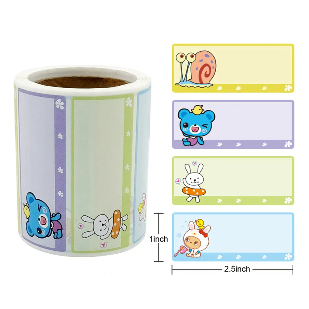 250pcs/roll Name Tag Sticker Personalized Labels Customize Stickers Waterproof Children School Stationery Water Pencil Sticker (ONLINE ORDER ONLY)