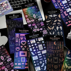 Korea Ins Sweet Love Chain Dialog Decorative Stickers Hand Account Idol Card DIY Material Sticker Personalized Kawaii Stationery (ONLINE ORDER ONLY)