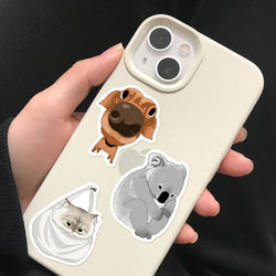 50PCS Mixed Animals Rabbit Panda Cat Sticker Aesthetic DIY Korean Stationery Decoration Scrapbooking School Supplies (ONLINE ORDER ONLY)