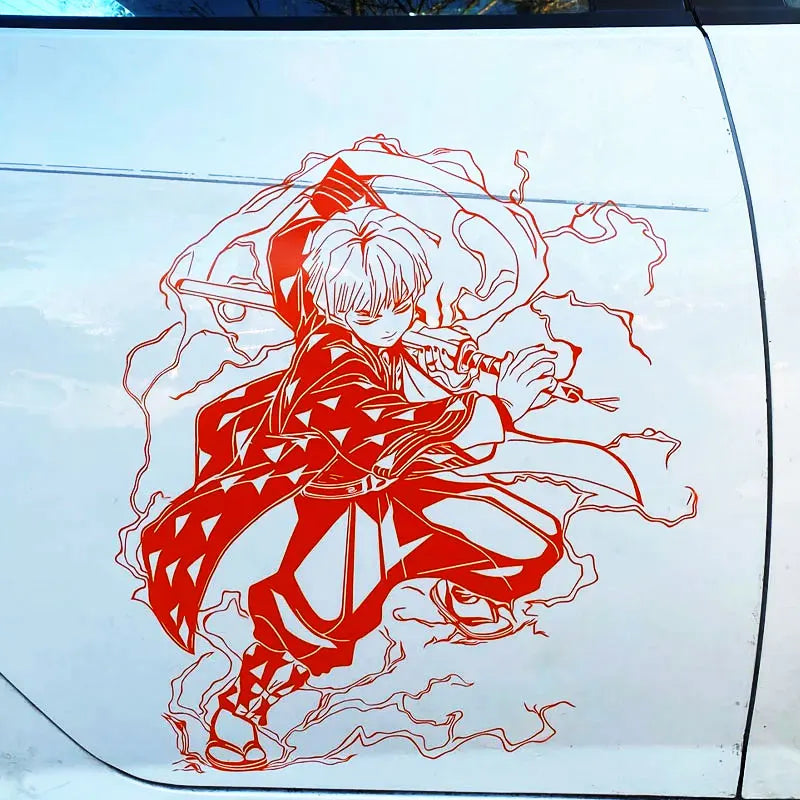 Anime Sticker For Car Sticker Decoration Window Body Hood Creative Personality Big Stickers Die Cutting PVC Vinyl Decals (ONLINE ORDER ONLY)
