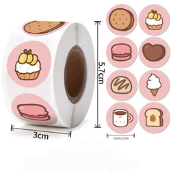 500pcs/roll Animal Cartoon Stickers Kids Toy Stickers Various Cute Design Patterns School Teacher Reward Stationery Stickers (ONLINE ORDER ONLY)