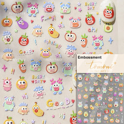Sweet Cookies Biscuit Snack Delicious Doughnut Savoury Food Bicky Croissant Cheese Pudding Baguette Chic Nail Art Stickers Decal (ONLINE ORDER ONLY)