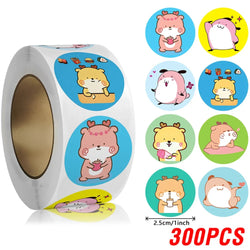100-500pcs Cute Animal Reward Stickers For School Teacher Stationery Supplies Children's Party Gift Decoration Label (Online Order Only)
