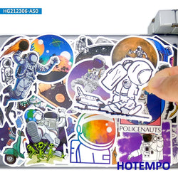 20/30/50Pieces Astronauts Stickers Space Universe Funny Graffiti for Phone Luggage Skateboard Bike Car Motorcycle Laptop Sticker (ONLINE ORDER ONLY)
