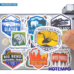20/30/50Pieces National Park Retro Attractions Posters Travel Stickers for Phone Luggage Motorcycle Car Bike Laptop Sticker Toys (Online Order Only)