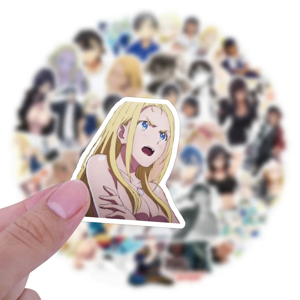 10/30/60PCS Summer Time Rendering Stickers Funny Anime Sticker Scrapbook Luggage Laptop Guitar Bike Skatebaord Cartoon Decals (ONLINE ORDER ONLY)
