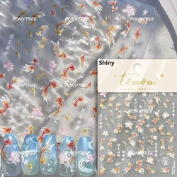 Beach Colourful Conch Dolphin Shell Starfish Jellyfish Star Summer Sea Wave Vacation Mode Water Bubble Nail Art Stickers Decals (Online Order Only)