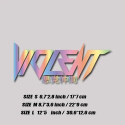 "VIOLENT" decal,JDM style stickers,creative&fashion decal with high quality for car trucks motorcycles&laptops!For a Unique look (ONLINE ORDER ONLY)