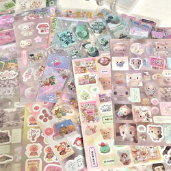 6pcs/10pcs Set Y2K Random Cute Glitter Laser Sticker for Phone Camera Luggage Journal Sticker Kawaii Decoration Sticker Gift (ONLINE ORDER ONLY)