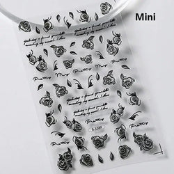 Charming Blue Sparrow Feather Rhinestone Wings Peacock Sparrow Dreamy Jelly Stars Self Adhesive Nail Art Stickers Manicure Decal (ONLINE ORDER ONLY)