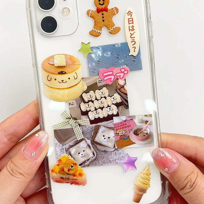 30 Pages Ins Retro Cute Dessert Cake Decorative Stickers Book Scrapbooking Phone Case DIY Journal Collage Material Sticker Gift (ONLINE ORDER ONLY)