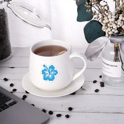 10/60pcs Vivid Hibiscus Flowers Cartoon Little Fresh Style Stickers Graffiti Decals for Laptop Guitar Suitcase Skateboard Kids (ONLINE ORDER ONLY)