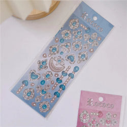 Cute Love Gem Pearl Stickers Diary Scrapbooking DIY Album Decoration Sticker Aesthetic Personalized INS Kawaii Korean Stationery (ONLINE ORDER ONLY)