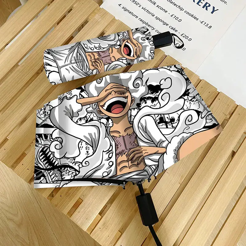 One Piece Nika Luffy Fold Umbrella Automatic Sunscreen (ONLINE ORDER ONLY)