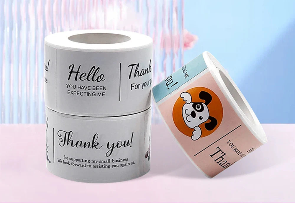 120pcs This Package Nice To Meet You Too Sticker Thank You Small Business Handmade Merchandise Decoration  Seal Label (ONLINE ORDER ONLY)