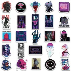 50PCS Y2K Harajuku Cyberpunk Toy Sticker Anime Cybernetic Cool Graffiti Kid Car Phone Laptop Motorcycle Helmet Decal Stickers (ONLINE ORDER ONLY)